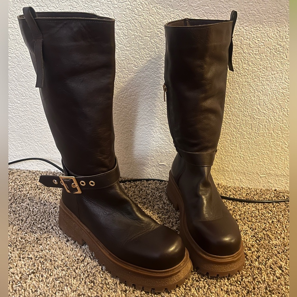 Steve Madden Chocolate Heeled Boots
